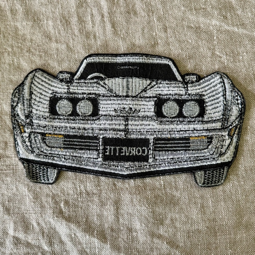 extra large Corvette embroidered jacket patch - Picture 3 of 5
